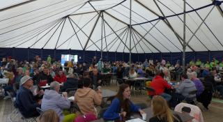 De tent van het Klavierfeest zat helemaal vol.