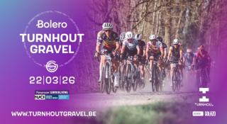 Reclame voor de gravelwedstrijd op 22 maart 2026.